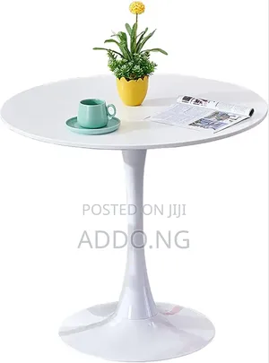 Dinning Table With Metal Pole