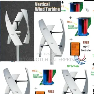 Clean Energy Potential With 5000w 48v Vertical Wind Turbine