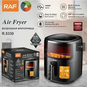 Raf 6 Liters Black Air Fryer