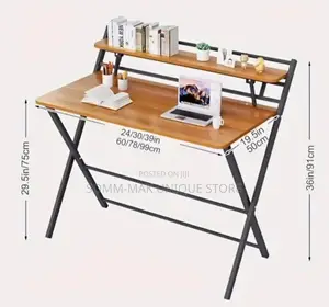 Foldable Study Laptop Table , 2 Layer