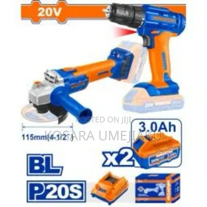 Wadfow Cordless Combo Set 20v (Drill and Grinder )