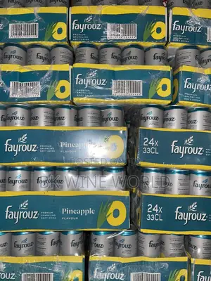 Fayrouz Pineapple Premium Sparkling Soft Drink - 33cl X 24