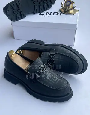 Fendi Patterned Solid Shoes