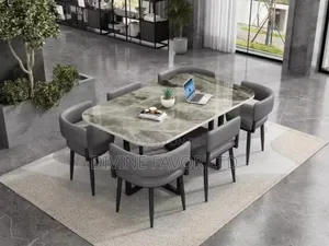 Marble Dining Set Six Seater