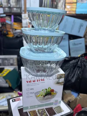 3 PCS Acrylic Storage Bowls With Lids