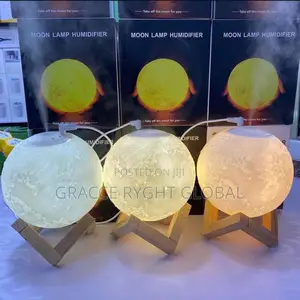 Illuminating 3d Moon Lamp Humidifier