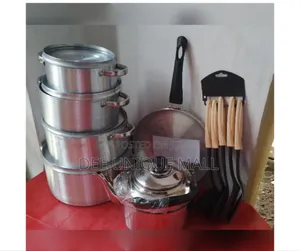 Kitchen Bundle of Pots,Fryingpan,Kettle Non Stick Spoons Set