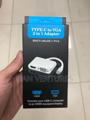 Type C - To Vga 2 in 1 Adapter