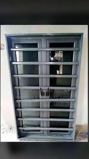 Grey Aluminum Casement Window