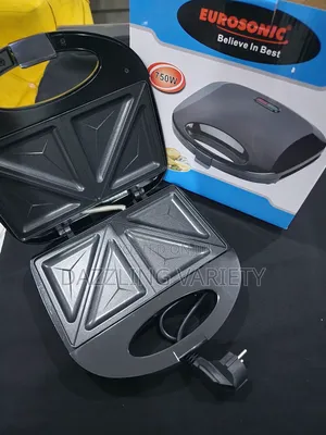 Portable Eurosonic 2-in-1 Toaster/Sandwich Maker for Toast Bread