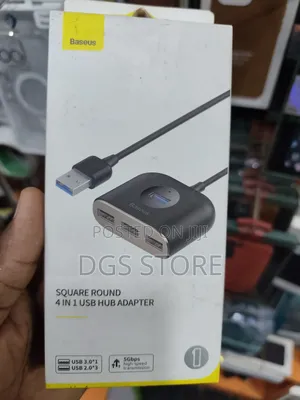 Baseus Square Round 4in1 Usb Hub Adapter