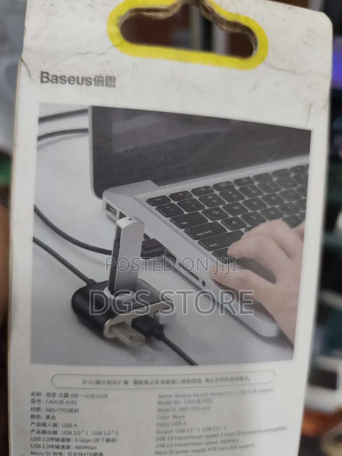 Baseus Square Round 4in1 Usb Hub Adapter