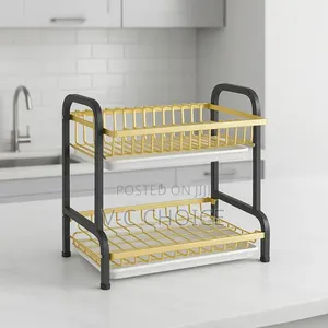 Rust-proof Multi-layer Dish Dryingrack Utensil Holder 2layer