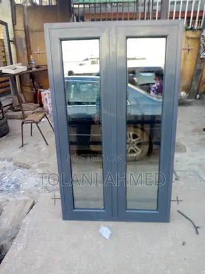 Grey Casement Window With Burglary