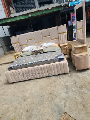 6by6 Bed Frame With Vanity Table and Cupboards