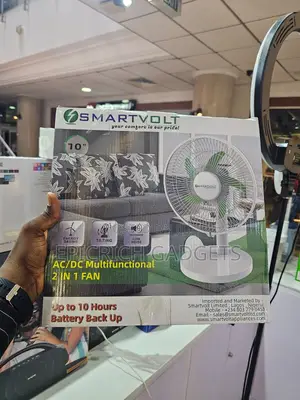 Smartvolt 10” Ac/Dc Rechargeable Fan