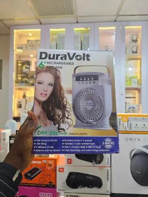 Duravolt Rechargeable Mist Fan