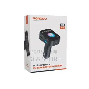 Porodo Dual Microphone Fm Transmitter Charger