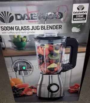 Daewoo Glass Jug Blender With Coffee and Herb Grinder