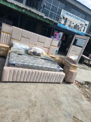 Padded Brand New 6by6 Bed With Its Accessories