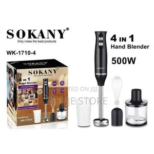 4 in 1 Handheld Mixer 500w 220v Stainless Steel Blade