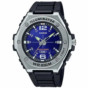 Casio Mwa-100h-2avdf Men’S Analog Blue Dial Resinstrap Watch