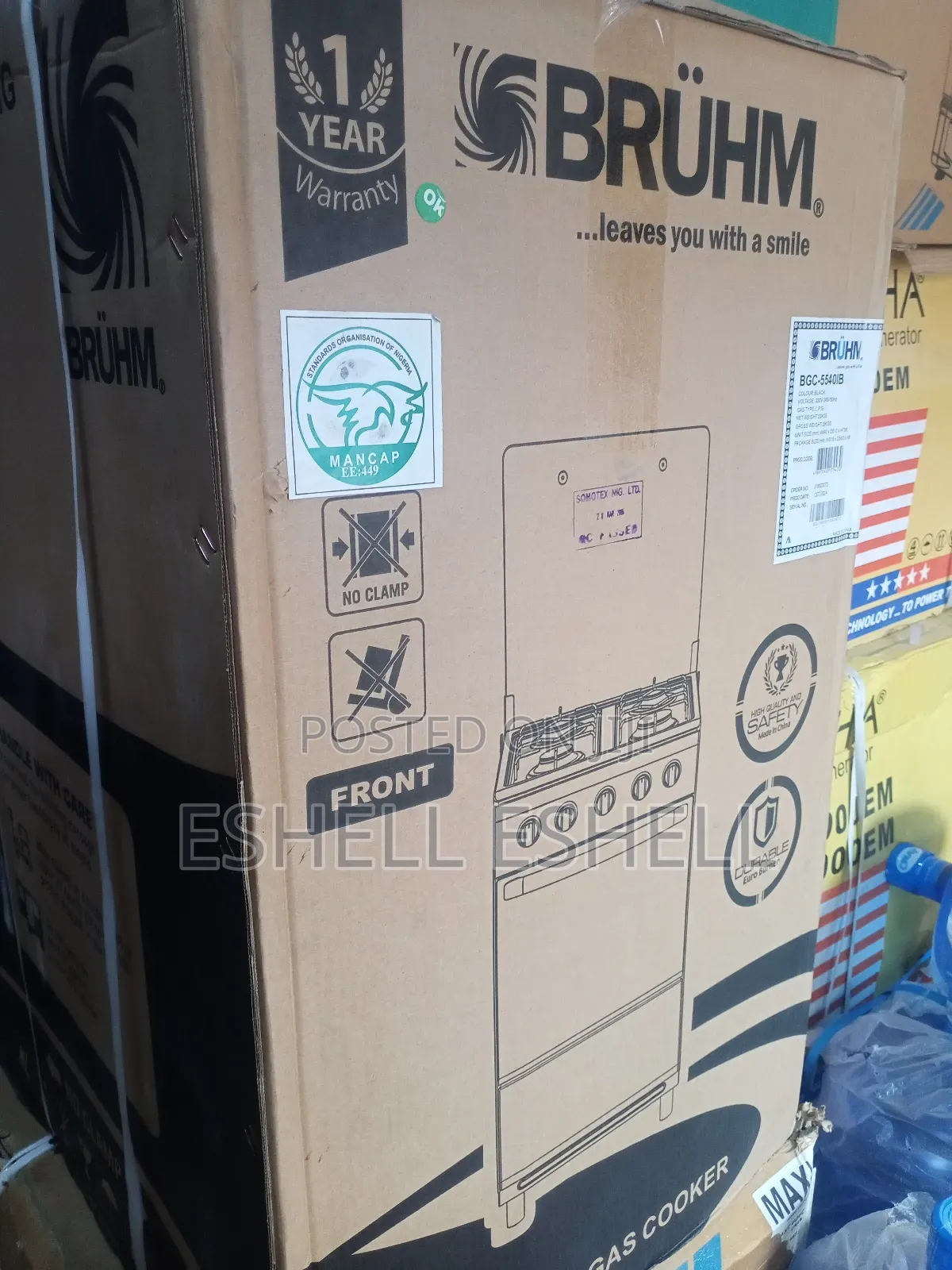 Bruhm Gas Cooker
