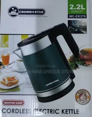 Crown Star Cordless Electric Kettle 2.2litres