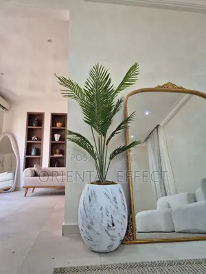 Artificial Riverside Palm With White Rustic Big Evo