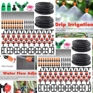 120m Garden Farm Automatic Patio Lawn Irrigation Set