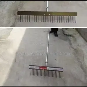 48" Texture Wire Broom With Spacing 3/4 Inch and 2 Handles