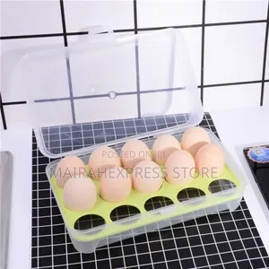 15 Grids Modernized Transparent Egg Rack/Organizer