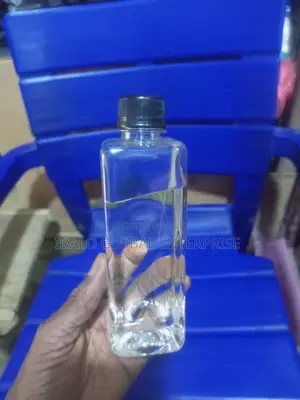Transparent Square Plastic Bottles - Small Mouth