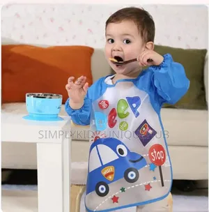 Long-Sleeved Waterproof Bibs Baby Feeding Aprons