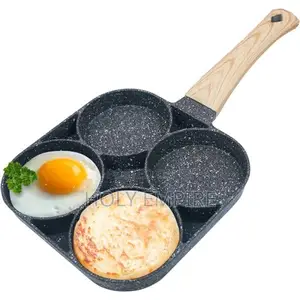 Thickened Nonstick 4-Hole Egg Omelette Steak Grill Pan