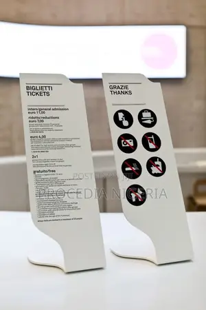 Safety Sign, Table Acrylic