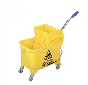 20l Caution Mop Bucket With Wringer