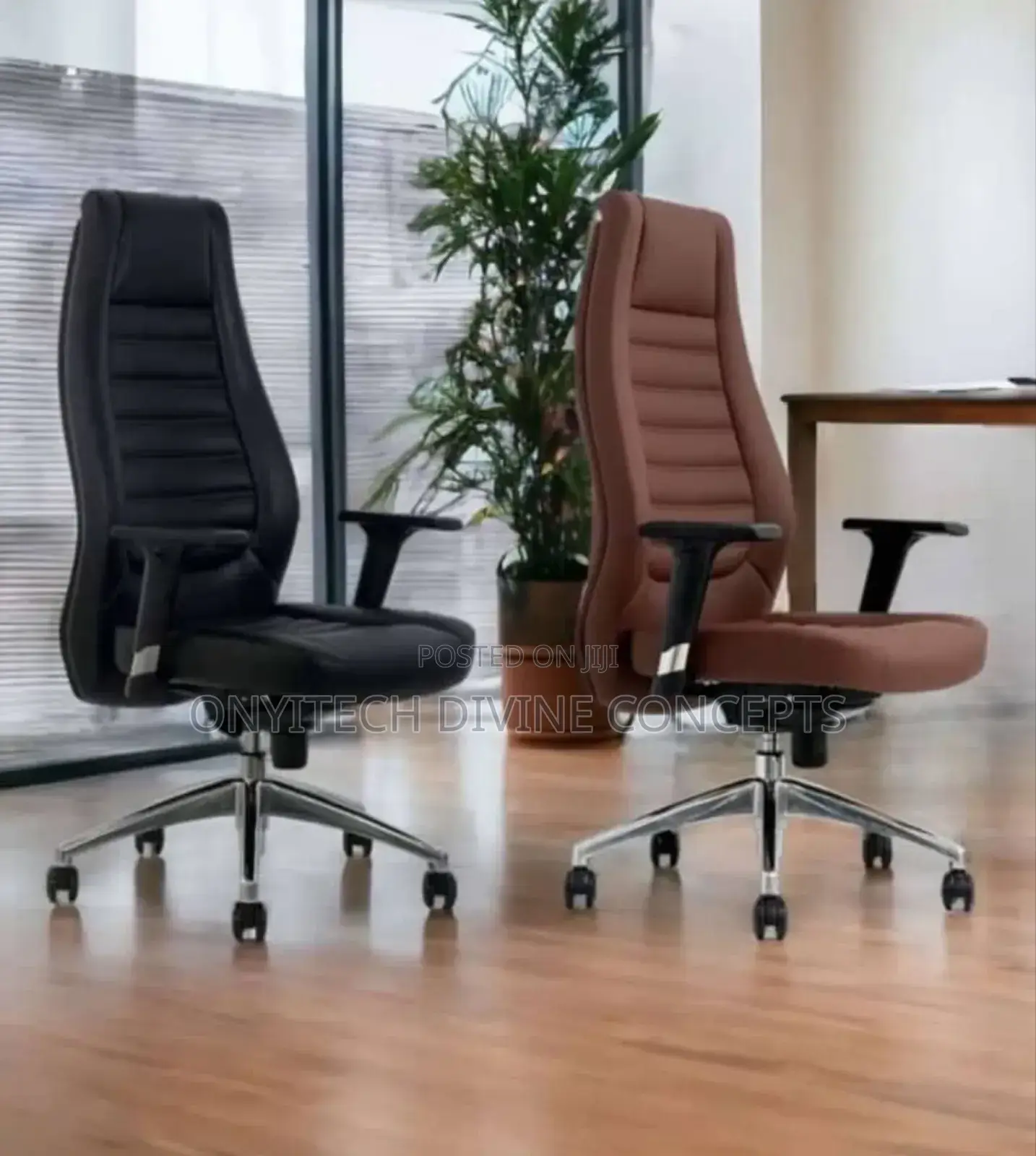 Executive Office Chair With Adjustable Handle