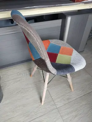 Multi Colours Wooden Leg Chair