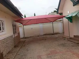 Carport For 2 Cars With Red Roof