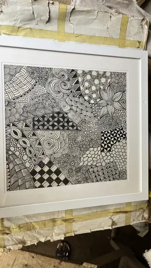 Astrat Figure in Pen and Ink