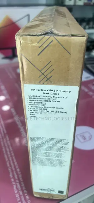 New Laptop HP Pavilion X360 14 16GB Intel Core I7 SSD 512GB