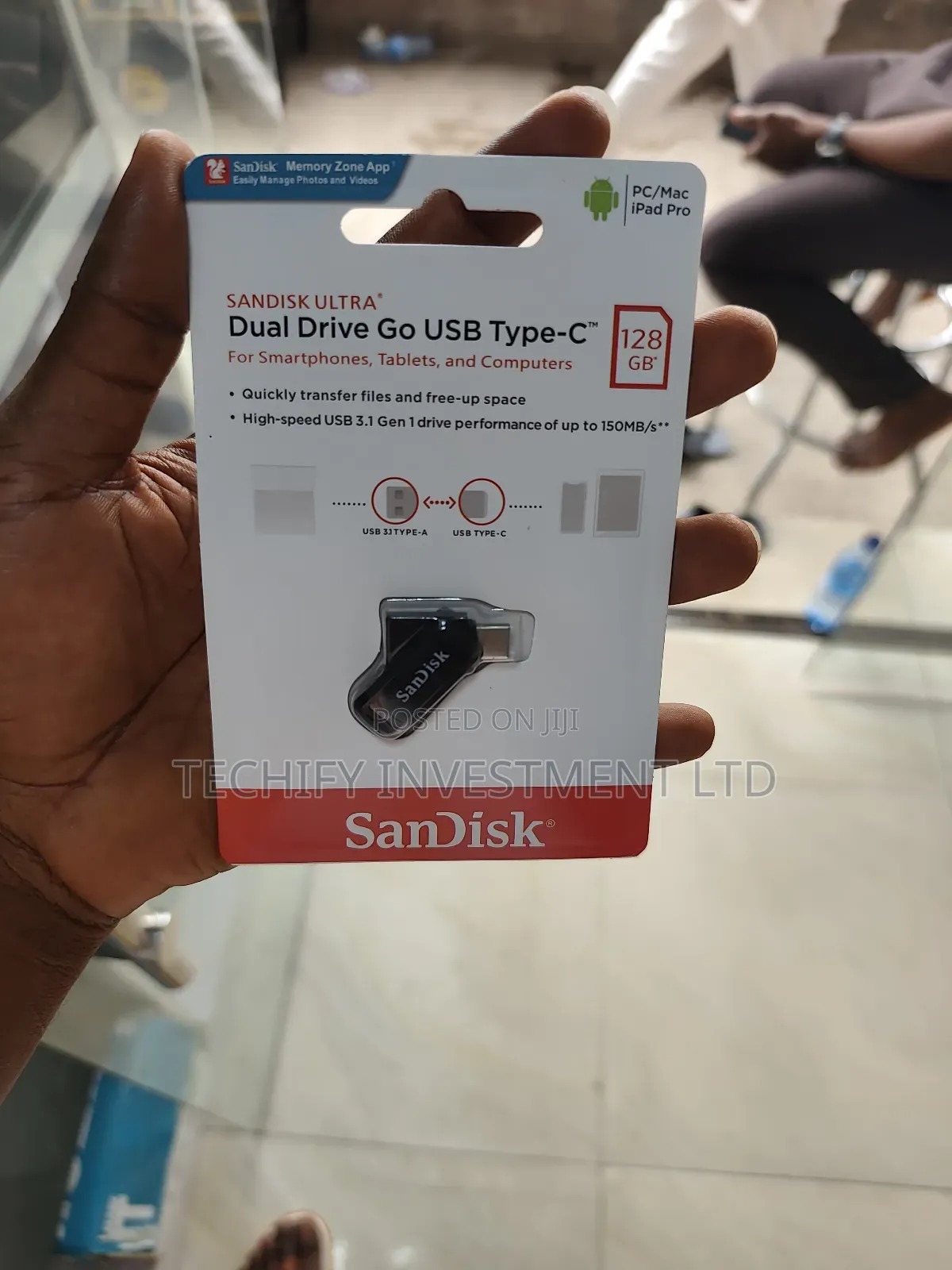 Sandisk 128gb Otg Type-C Flash Drive