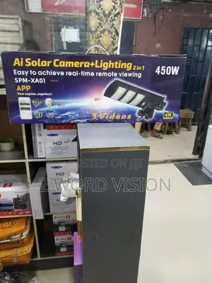 Solar Street Light With 3 Lens Camera With High Definition
