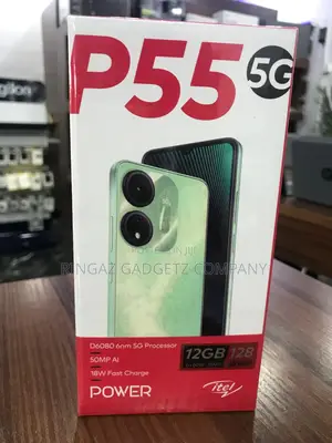 New Itel P55 5G 128 GB Black