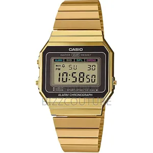 Casio A700wg-9adf Unisex Vintage Gold Bracelet Watch