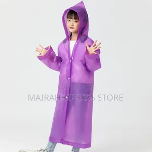 Kiddies Eva Heavy-Guage Waterproof Vinyl Raincoat (Yellow)