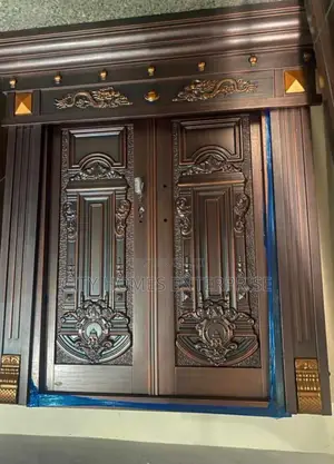 Security Front Copper Door With Pillar and Ark