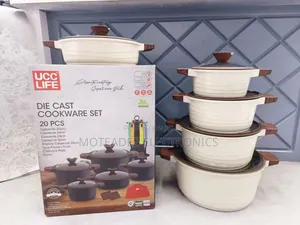 Ucc Life 20pcs High Quality Die Cast Non Stick Cookware Set