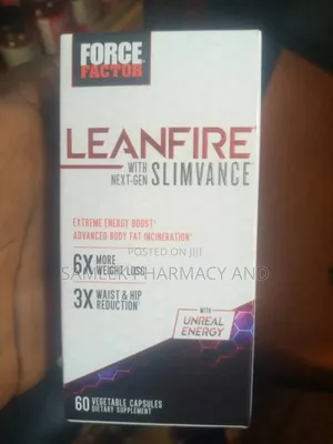 Force Factor Leanfire With Next-gen Slimvance- 60vegcaps